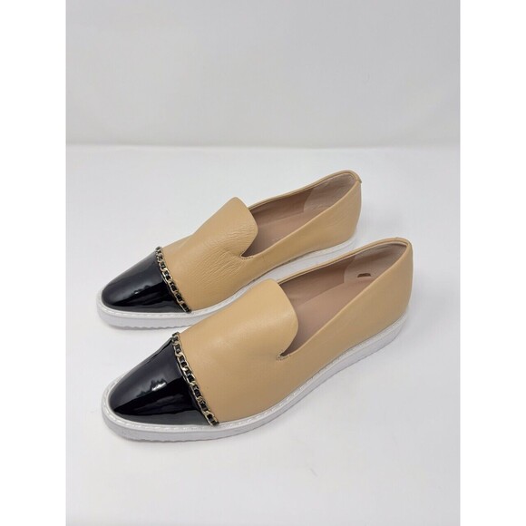 Karl Lagerfeld Womens Flats Brown Caralee Leather Loafer Buckle Slip On US 7.5 M - Picture 4 of 9